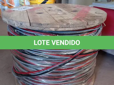 LOTE 126 - 500 MT CABO QUADRUPLEX COLORIDO 3X10,00 MM + NEUTRO NÚ 10,00 MM (NO ESTADO, NÃO SABEMOS SE FUNCIONA. LEILÃO NÃO TEM GARANTIA E NEM DEVOLUÇÃO, SUJEITO A POSSÍVEIS AVARIAS VISÍVEIS/OCULTAS E/OU AUSÊNCIA DE COMPONENTES)
