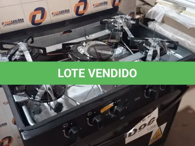 LOTE 096 - 01 - FOGÃO DE PISO SUGGAR COOK 5 QUEIMADORES PRETO BIVOLT (NO ESTADO, NÃO SABEMOS SE FUNCIONA. LEILÃO NÃO TEM GARANTIA E NEM DEVOLUÇÃO, SUJEITO A POSSÍVEIS AVARIAS VISÍVEIS/OCULTAS E/OU AUSÊNCIA DE COMPONENTES)