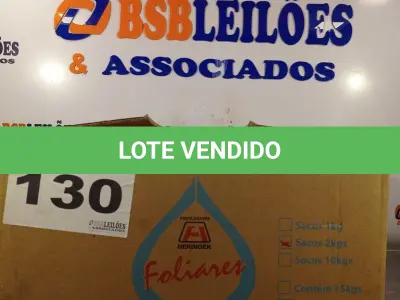 LOTE 130 - 10 - FERTILIZANTES MINERAL FOLIAR MISTO 2KG - HERINGER (NO ESTADO, NÃO SABEMOS SE FUNCIONA. LEILÃO NÃO TEM GARANTIA E NEM DEVOLUÇÃO, SUJEITO A POSSÍVEIS AVARIAS VISÍVEIS/OCULTAS E/OU AUSÊNCIA DE COMPONENTES)