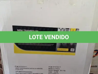LOTE 145 - 01 - TRAMPOLIM/MINI CAMA ELÁSTICA (NO ESTADO, NÃO SABEMOS SE FUNCIONA. LEILÃO NÃO TEM GARANTIA E NEM DEVOLUÇÃO, SUJEITO A POSSÍVEIS AVARIAS VISÍVEIS/OCULTAS E/OU AUSÊNCIA DE COMPONENTES)