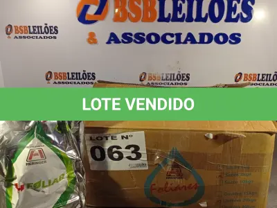 LOTE 063 - 10 - FERTILIZANTES MINERAL FOLIAR MISTO 2KG - HERINGER (NO ESTADO, NÃO SABEMOS SE FUNCIONA. LEILÃO NÃO TEM GARANTIA E NEM DEVOLUÇÃO, SUJEITO A POSSÍVEIS AVARIAS VISÍVEIS/OCULTAS E/OU AUSÊNCIA DE COMPONENTES)