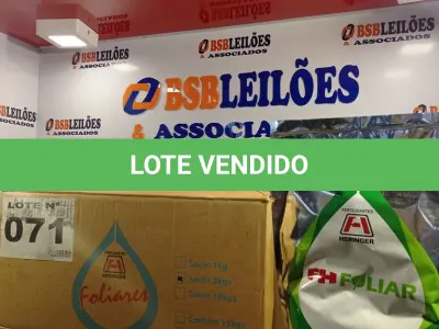 LOTE 071 - 10 - FERTILIZANTES MINERAL FOLIAR MISTO 2KG - HERINGER (NO ESTADO, NÃO SABEMOS SE FUNCIONA. LEILÃO NÃO TEM GARANTIA E NEM DEVOLUÇÃO, SUJEITO A POSSÍVEIS AVARIAS VISÍVEIS/OCULTAS E/OU AUSÊNCIA DE COMPONENTES)