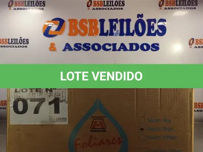 LOTE 071 - 10 - FERTILIZANTES MINERAL FOLIAR MISTO 2KG - HERINGER (NO ESTADO, NÃO SABEMOS SE FUNCIONA. LEILÃO NÃO TEM GARANTIA E NEM DEVOLUÇÃO, SUJEITO A POSSÍVEIS AVARIAS VISÍVEIS/OCULTAS E/OU AUSÊNCIA DE COMPONENTES)