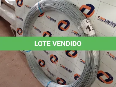 LOTE 136 - 01 - ARAME GERDAU PARA CERCA OVALADO 15 X 17 MM 1000 METROS (NO ESTADO, NÃO SABEMOS SE FUNCIONA. LEILÃO NÃO TEM GARANTIA E NEM DEVOLUÇÃO, SUJEITO A POSSÍVEIS AVARIAS VISÍVEIS/OCULTAS E/OU AUSÊNCIA DE COMPONENTES)