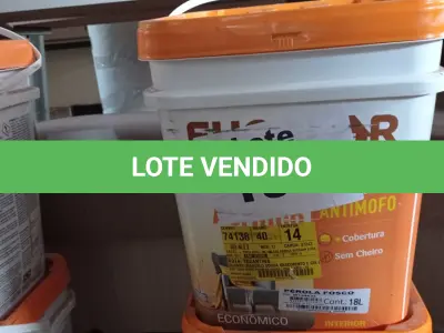 LOTE 191 - 02 - TINTAS ACRÍLICA EUCALAR 18 LITROS (NO ESTADO, NÃO SABEMOS SE FUNCIONA. LEILÃO NÃO TEM GARANTIA E NEM DEVOLUÇÃO, SUJEITO A POSSÍVEIS AVARIAS VISÍVEIS/OCULTAS E/OU AUSÊNCIA DE COMPONENTES)