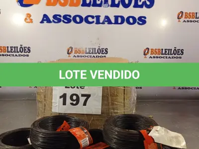 LOTE 197 - 20 - ARAMES RECOZIDO 1KG 18 PG07 TORCIDO - OPER (NO ESTADO, NÃO SABEMOS SE FUNCIONA. LEILÃO NÃO TEM GARANTIA E NEM DEVOLUÇÃO, SUJEITO A POSSÍVEIS AVARIAS VISÍVEIS/OCULTAS E/OU AUSÊNCIA DE COMPONENTES)