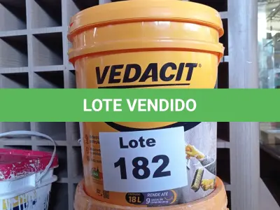 LOTE 182 - 03 - VEDACIT 18 LITROS VEDACIT (NO ESTADO, NÃO SABEMOS SE FUNCIONA. LEILÃO NÃO TEM GARANTIA E NEM DEVOLUÇÃO, SUJEITO A POSSÍVEIS AVARIAS VISÍVEIS/OCULTAS E/OU AUSÊNCIA DE COMPONENTES)