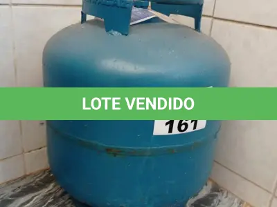 LOTE 161 - 01 BOTIJÃO DE GÁS 13KG VAZIO (NO ESTADO, NÃO SABEMOS SE FUNCIONA. LEILÃO NÃO TEM GARANTIA E NEM DEVOLUÇÃO).