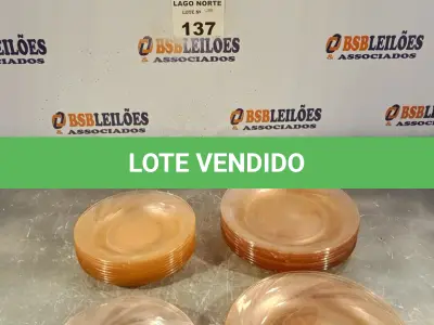 LOTE 137 - 12 PRATOS DE JANTAR E 12 PRATOS PARA SOBREMESA (NO ESTADO, NÃO SABEMOS SE FUNCIONA. LEILÃO NÃO TEM GARANTIA E NEM DEVOLUÇÃO).