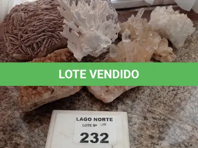 LOTE 232 - 01 LOTE COM PEDRA PARA DECORAÇÃO (NO ESTADO, NÃO SABEMOS SE FUNCIONA. LEILÃO NÃO TEM GARANTIA E NEM DEVOLUÇÃO).