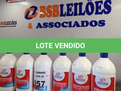 LOTE 057 - 06 LITROS DE SOLUÇÃO PREPARADORA PARA TUBOS E CONEXÕES DE PVC RÍGIDO, LINHA ÁGUA FRIA. (NO ESTADO, LEILÃO NÃO TEM GARANTIA E NEM DEVOLUÇÃO, SUJEITO A POSSÍVEIS AVARIAS VISÍVEIS/OCULTAS E/OU AUSÊNCIA DE COMPONENTES).