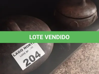 LOTE 204 - 01 LOTE COM 03 PANELAS DE BARRO (NO ESTADO, NÃO SABEMOS SE FUNCIONA. LEILÃO NÃO TEM GARANTIA E NEM DEVOLUÇÃO).