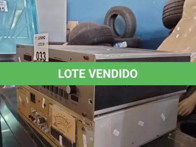 LOTE 033 - 02 MONITORES DE MODULAÇÃO DE FM MARCAS E MODELOS DIVERSOS. (NO ESTADO, LEILÃO NÃO TEM GARANTIA E NEM DEVOLUÇÃO, SUJEITO A POSSÍVEIS AVARIAS VISÍVEIS/OCULTAS E/OU AUSÊNCIA DE COMPONENTES).