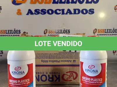LOTE 011 - 06 TUBOS DE ADESIVO PLÁSTICO PARA TUBOS E CONEXÕES DE PVC RÍGIDO, LINHA ÁGUA FRIA 850G. (NO ESTADO, LEILÃO NÃO TEM GARANTIA E NEM DEVOLUÇÃO, SUJEITO A POSSÍVEIS AVARIAS VISÍVEIS/OCULTAS E/OU AUSÊNCIA DE COMPONENTES).