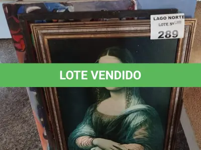 LOTE 289 - 05 QUADROS DIVERSOS PARA DECORAÇÃO (NO ESTADO, NÃO SABEMOS SE FUNCIONA. LEILÃO NÃO TEM GARANTIA E NEM DEVOLUÇÃO).