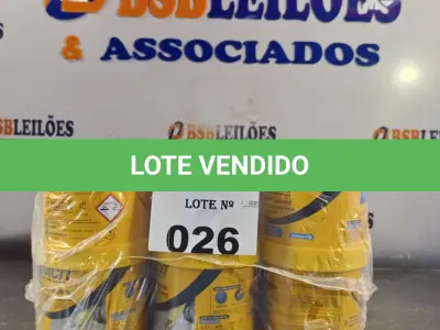 LOTE 026 - 06 LATAS DE ADESIVO ESTRUTURAL DE BASE EPÓXI MEDIA FLUIDEZ COMPONENTES A+B. (NO ESTADO, LEILÃO NÃO TEM GARANTIA E NEM DEVOLUÇÃO, SUJEITO A POSSÍVEIS AVARIAS VISÍVEIS/OCULTAS E/OU AUSÊNCIA DE COMPONENTES).