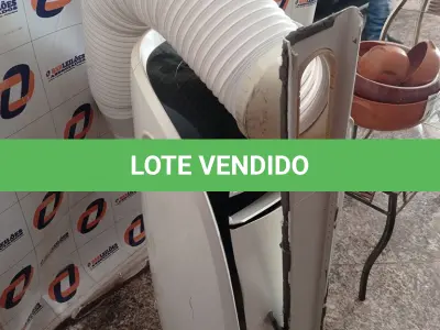 LOTE 185 - 01 AR-CONDICIONADO PORTÁTIL MIDEA 10500 BTUS (NO ESTADO, NÃO SABEMOS SE FUNCIONA. LEILÃO NÃO TEM GARANTIA E NEM DEVOLUÇÃO).