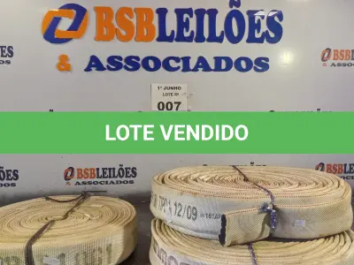 LOTE 007 - 03 ROLOS DE MANGUEIRA DE INCÊNDIO SEM AS PONTEIRAS. (NO ESTADO, LEILÃO NÃO TEM GARANTIA E NEM DEVOLUÇÃO, SUJEITO A POSSÍVEIS AVARIAS VISÍVEIS/OCULTAS E/OU AUSÊNCIA DE COMPONENTES).