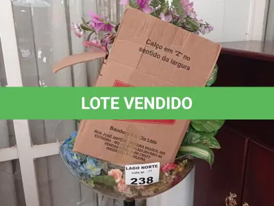 LOTE 238 - 01 TAÇA EM ACRÍLICO E PLANTAS ARTIFICIAIS PARA DECORAÇÃO (NO ESTADO, NÃO SABEMOS SE FUNCIONA. LEILÃO NÃO TEM GARANTIA E NEM DEVOLUÇÃO).