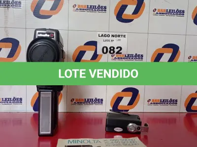 LOTE 082 - 01 FILMADORA ANTIGA MINOLTA XL 660SOUND (NO ESTADO, NÃO SABEMOS SE FUNCIONA. LEILÃO NÃO TEM GARANTIA E NEM DEVOLUÇÃO).