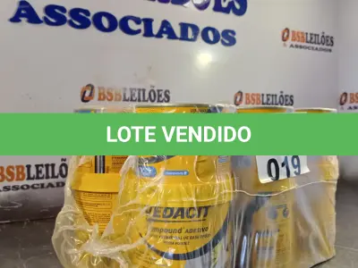 LOTE 019 - 06 LATAS DE ADESIVO ESTRUTURAL DE BASE EPÓXI MEDIA FLUIDEZ COMPONENTES A+B. (NO ESTADO, LEILÃO NÃO TEM GARANTIA E NEM DEVOLUÇÃO, SUJEITO A POSSÍVEIS AVARIAS VISÍVEIS/OCULTAS E/OU AUSÊNCIA DE COMPONENTES).