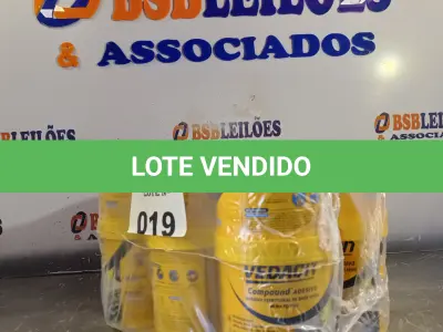 LOTE 019 - 06 LATAS DE ADESIVO ESTRUTURAL DE BASE EPÓXI MEDIA FLUIDEZ COMPONENTES A+B. (NO ESTADO, LEILÃO NÃO TEM GARANTIA E NEM DEVOLUÇÃO, SUJEITO A POSSÍVEIS AVARIAS VISÍVEIS/OCULTAS E/OU AUSÊNCIA DE COMPONENTES).