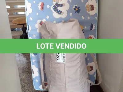 LOTE 226 - 01 BERÇO COM COLCHÃO (NO ESTADO, NÃO SABEMOS SE FUNCIONA. LEILÃO NÃO TEM GARANTIA E NEM DEVOLUÇÃO).