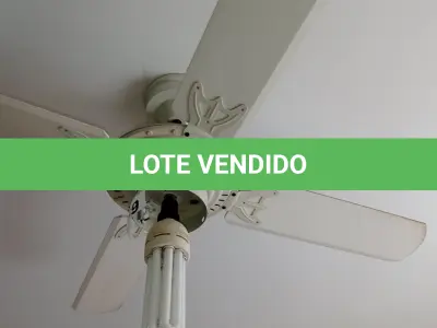 LOTE 069 - 01 VENTILADOR DE TETO (NO ESTADO, NÃO SABEMOS SE FUNCIONA. LEILÃO NÃO TEM GARANTIA E NEM DEVOLUÇÃO).