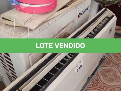 LOTE 239 - 01 AR-CONDICIONADO GREE 36000 BTUS (NO ESTADO, NÃO SABEMOS SE FUNCIONA. LEILÃO NÃO TEM GARANTIA E NEM DEVOLUÇÃO).