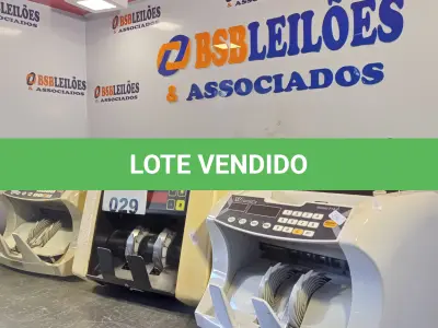 LOTE 029 - 03 CONTADORAS DE CÉDULAS MARCAS E MODELOS DIVERSOS. (NO ESTADO, LEILÃO NÃO TEM GARANTIA E NEM DEVOLUÇÃO, SUJEITO A POSSÍVEIS AVARIAS VISÍVEIS/OCULTAS E/OU AUSÊNCIA DE COMPONENTES).