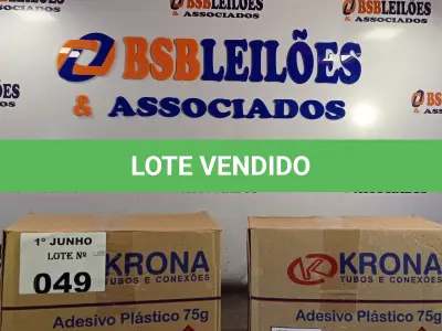 LOTE 049 - 02 CAIXAS COM BISNAGAS DE ADESIVO PLÁSTICO PARA TUBOS E CONEXÕES DE PVC RÍGIDO 75G 30 UNIDADES CADA. (NO ESTADO, LEILÃO NÃO TEM GARANTIA E NEM DEVOLUÇÃO, SUJEITO A POSSÍVEIS AVARIAS VISÍVEIS/OCULTAS E/OU AUSÊNCIA DE COMPONENTES).