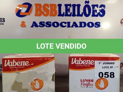 LOTE 058 - 02 CAIXAS COM LUVAS VINIFLEX TAMANHO P 7” SÃO 2.000 LUVAS NO TOTAL. (NO ESTADO, LEILÃO NÃO TEM GARANTIA E NEM DEVOLUÇÃO, SUJEITO A POSSÍVEIS AVARIAS VISÍVEIS/OCULTAS E/OU AUSÊNCIA DE COMPONENTES).