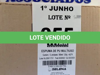 LOTE 055 - 12 TUBOS DE ESPUMA PU MULTIUSO TYTAN. (NO ESTADO, LEILÃO NÃO TEM GARANTIA E NEM DEVOLUÇÃO, SUJEITO A POSSÍVEIS AVARIAS VISÍVEIS/OCULTAS E/OU AUSÊNCIA DE COMPONENTES).