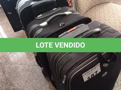 LOTE 187 - 03 MALAS PARA VIAGEM (NO ESTADO, NÃO SABEMOS SE FUNCIONA. LEILÃO NÃO TEM GARANTIA E NEM DEVOLUÇÃO).