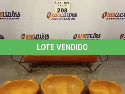 LOTE 208 - 01 LOTE COM PANELAS PEQUENAS DE BARRO (NO ESTADO, NÃO SABEMOS SE FUNCIONA. LEILÃO NÃO TEM GARANTIA E NEM DEVOLUÇÃO).
