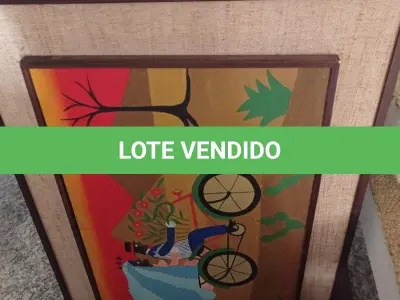 LOTE 289 - 05 QUADROS DIVERSOS PARA DECORAÇÃO (NO ESTADO, NÃO SABEMOS SE FUNCIONA. LEILÃO NÃO TEM GARANTIA E NEM DEVOLUÇÃO).