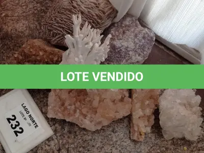 LOTE 232 - 01 LOTE COM PEDRA PARA DECORAÇÃO (NO ESTADO, NÃO SABEMOS SE FUNCIONA. LEILÃO NÃO TEM GARANTIA E NEM DEVOLUÇÃO).