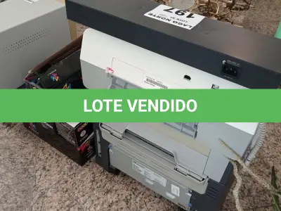 LOTE 197 - 02 IMPRESSORAS, TONERR E 01 SWITCH (NO ESTADO, NÃO SABEMOS SE FUNCIONA. LEILÃO NÃO TEM GARANTIA E NEM DEVOLUÇÃO).