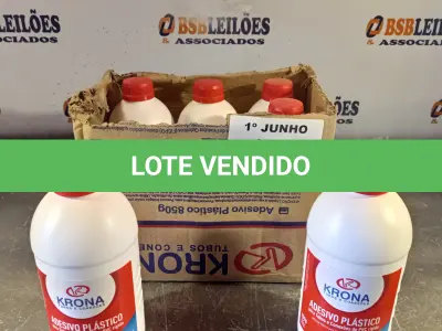 LOTE 011 - 06 TUBOS DE ADESIVO PLÁSTICO PARA TUBOS E CONEXÕES DE PVC RÍGIDO, LINHA ÁGUA FRIA 850G. (NO ESTADO, LEILÃO NÃO TEM GARANTIA E NEM DEVOLUÇÃO, SUJEITO A POSSÍVEIS AVARIAS VISÍVEIS/OCULTAS E/OU AUSÊNCIA DE COMPONENTES).