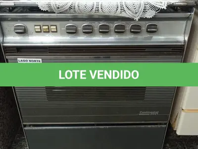 LOTE 163 - 01 FOGÃO A GÁS CONTINENTAL 06 BOCAS E FORNO (NO ESTADO, NÃO SABEMOS SE FUNCIONA. LEILÃO NÃO TEM GARANTIA E NEM DEVOLUÇÃO).