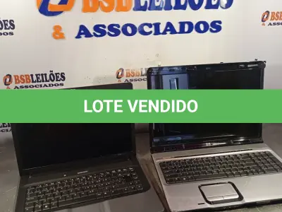 LOTE 120 - 02 NOTEBOOKS HP (NO ESTADO, NÃO SABEMOS SE FUNCIONA. LEILÃO NÃO TEM GARANTIA E NEM DEVOLUÇÃO).