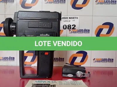 LOTE 082 - 01 FILMADORA ANTIGA MINOLTA XL 660SOUND (NO ESTADO, NÃO SABEMOS SE FUNCIONA. LEILÃO NÃO TEM GARANTIA E NEM DEVOLUÇÃO).
