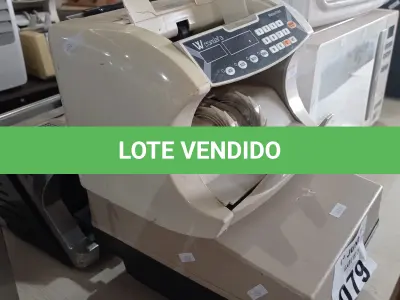 LOTE 079 - 01 CONTADORA DE MOEDAS E 02 CONTADORAS DE CÉDULAS MARCAS E MODELOS DIVERSOS. (NO ESTADO, LEILÃO NÃO TEM GARANTIA E NEM DEVOLUÇÃO, SUJEITO A POSSÍVEIS AVARIAS VISÍVEIS/OCULTAS E/OU AUSÊNCIA DE COMPONENTES).