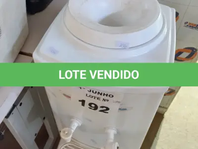 LOTE 192 - 01 BEBEDOURO PARA GARRAFÃO MARCA EGE 220V. (NO ESTADO, LEILÃO NÃO TEM GARANTIA E NEM DEVOLUÇÃO, SUJEITO A POSSÍVEIS AVARIAS VISÍVEIS/OCULTAS E/OU AUSÊNCIA DE COMPONENTES).