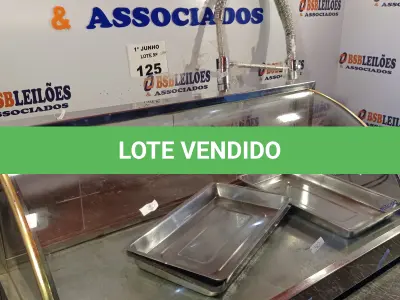 LOTE 125 - 01 ESTUFA PARA SALGADOS E 01 TORNEIRA PARA LAVATÓRIO COM BICA MÓVEL. (NO ESTADO, LEILÃO NÃO TEM GARANTIA E NEM DEVOLUÇÃO, SUJEITO A POSSÍVEIS AVARIAS VISÍVEIS/OCULTAS E/OU AUSÊNCIA DE COMPONENTES).