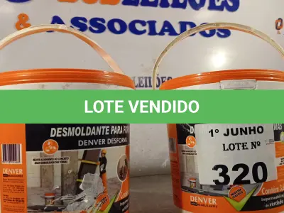 LOTE 320 - 02 BALDES DE DESMOLDANTE PARA FORMAS. (NO ESTADO, LEILÃO NÃO TEM GARANTIA E NEM DEVOLUÇÃO, SUJEITO A POSSÍVEIS AVARIAS VISÍVEIS/OCULTAS E/OU AUSÊNCIA DE COMPONENTES).