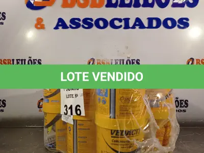 LOTE 316 - 06 LATAS DE ADESIVO ESTRUTURAL DE BASE EPÓXI MEDIA FLUIDEZ COMPONENTES A+B. (NO ESTADO, LEILÃO NÃO TEM GARANTIA E NEM DEVOLUÇÃO, SUJEITO A POSSÍVEIS AVARIAS VISÍVEIS/OCULTAS E/OU AUSÊNCIA DE COMPONENTES).