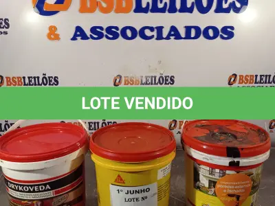 LOTE 232 - 01 BALDE DE DRYKOVEDA, 01 BALDE DE IMPERMEABILIZANTE PARA PAREDES EXTERNAS E FACHADAS E 01 BALDE DE SIKA ECO PRIMER, PRIMER ASFÁLTICO DISPERSO EM ÁGUA 3,6L. (NO ESTADO, LEILÃO NÃO TEM GARANTIA E NEM DEVOLUÇÃO, SUJEITO A POSSÍVEIS AVARIAS VISÍVEIS/OCULTAS E/OU AUSÊNCIA DE COMPONENTES).