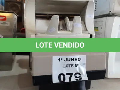 LOTE 079 - 01 CONTADORA DE MOEDAS E 02 CONTADORAS DE CÉDULAS MARCAS E MODELOS DIVERSOS. (NO ESTADO, LEILÃO NÃO TEM GARANTIA E NEM DEVOLUÇÃO, SUJEITO A POSSÍVEIS AVARIAS VISÍVEIS/OCULTAS E/OU AUSÊNCIA DE COMPONENTES).