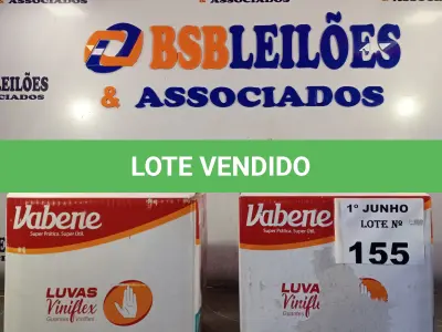 LOTE 155 - 02 CAIXAS COM LUVAS VINIFLEX TAMANHO P 7” SÃO 2.000 LUVAS NO TOTAL. (NO ESTADO, LEILÃO NÃO TEM GARANTIA E NEM DEVOLUÇÃO, SUJEITO A POSSÍVEIS AVARIAS VISÍVEIS/OCULTAS E/OU AUSÊNCIA DE COMPONENTES).